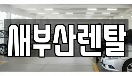 부산광역시 부산진구 양정동 렌트카 전문 새부산렌탈