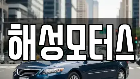 부산광역시 북구 금곡동 중고차매매 전문 해성모터스