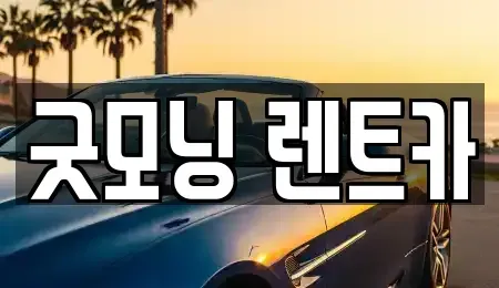 부산광역시 수영구 렌트카 전문 굿모닝 렌트카