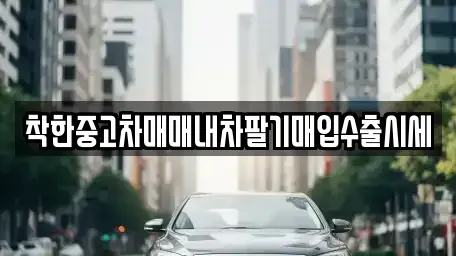 서울 강동구 강일동 중고차 전문 착한중고차매매내차팔기매입수출시세