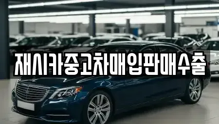 서울 강동구 강일동 중고차매입 전문 재시카중고차매입판매수출