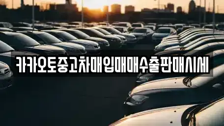 서울 동작구 본동 중고차 전문 카카오토중고차매입매매수출판매시세