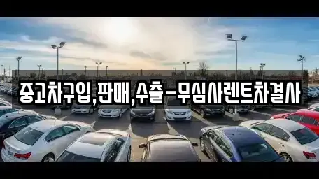 서울 동작구 신대방동 중고차매매 전문 중고차구입,판매,수출-무심사렌트차결사