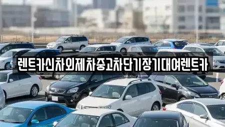 서울 마포구 염리동 단기렌트카 전문 렌트카신차외제차중고차단기장기대여렌트카