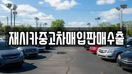 서울 성동구 옥수동 중고차매입 전문 재시카중고차매입판매수출