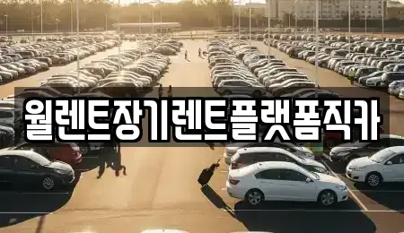 서울 성북구 장기렌트카 전문 월렌트장기렌트플랫폼직카