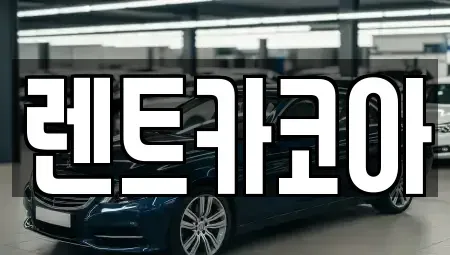 서울 종로구 당주동 렌트카 전문 렌트카코아