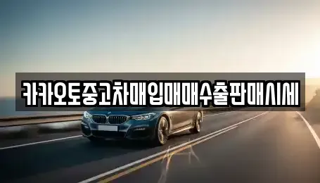 서울 종로구 수송동 중고차매입 전문 카카오토중고차매입매매수출판매시세