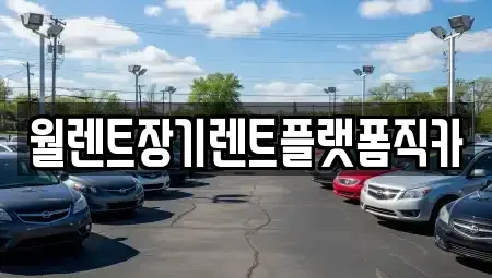 서울 종로구 통인동 장기렌트카 전문 월렌트장기렌트플랫폼직카