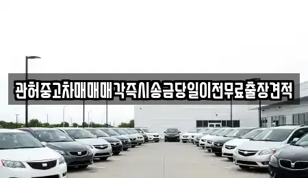 서울 종로구 통인동 중고차 전문 관허중고차매매매각즉시송금당일이전무료출장견적