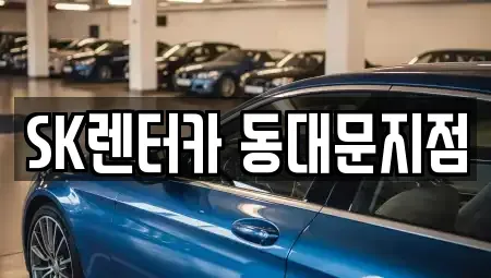 서울 중구 충무로4가 렌트카 전문 SK렌터카 동대문지점