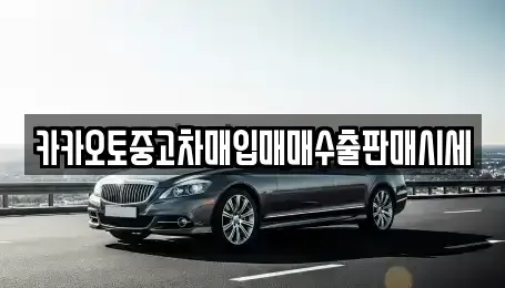 서울 중구 충무로4가 중고차매입 전문 카카오토중고차매입매매수출판매시세
