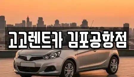 서울특별시 강서구 과해동 렌트카 전문 고고렌트카 김포공항점