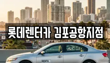 서울특별시 강서구 과해동 렌트카 전문 롯데렌터카 김포공항지점