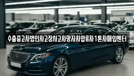 서울특별시 강서구 마곡동 중고차매입 전문 수출중고차법인차고장사고차망자차압류차1톤차매입센터