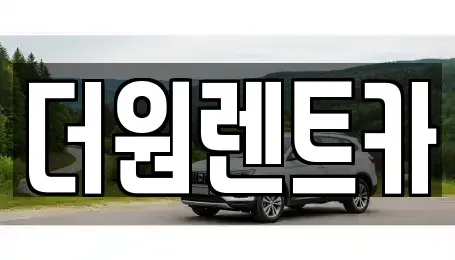 서울특별시 광진구 화양동 렌트카 전문 더원렌트카