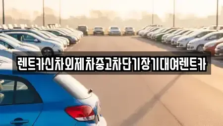 서울특별시 동대문구 회기동 단기렌트카 전문 렌트카신차외제차중고차단기장기대여렌트카