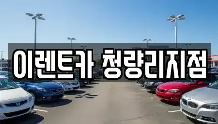 서울특별시 동대문구 회기동 단기렌트카 전문 이렌트카 청량리지점