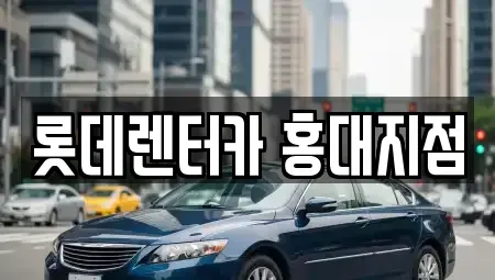 서울특별시 마포구 하중동 단기렌트카 전문 롯데렌터카 홍대지점