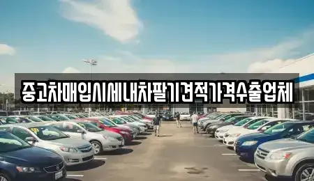 서울특별시 영등포구 영등포동1가 중고차매입 전문 중고차매입시세내차팔기견적가격수출업체