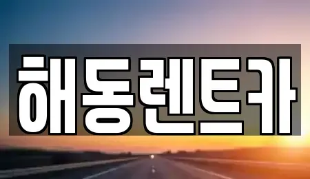 서울특별시 용산구 갈월동 렌트카 전문 해동렌트카