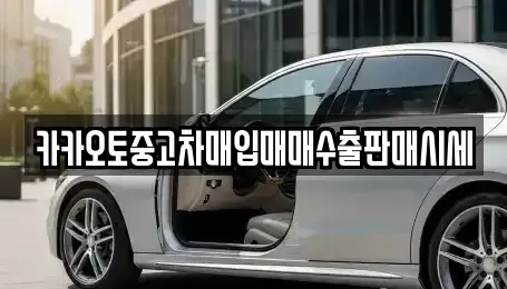 서울특별시 용산구 갈월동 중고차매입 전문 카카오토중고차매입매매수출판매시세