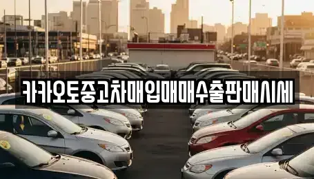 서울특별시 용산구 이태원동 중고차매입 전문 카카오토중고차매입매매수출판매시세