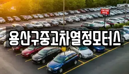 서울특별시 용산구 후암동 중고차매매 전문 용산구중고차열정모터스