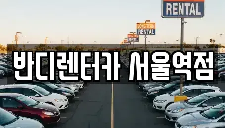 서울특별시 종로구 교남동 단기렌트카 전문 반디렌터카 서울역점