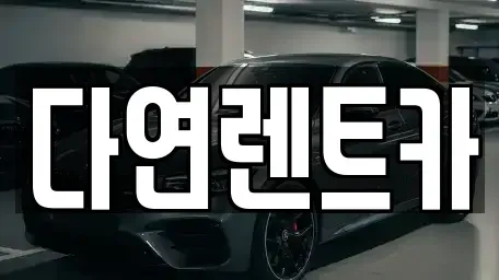 세종 소정면 렌트카 전문 다연렌트카