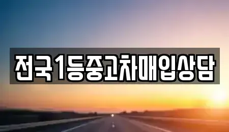 세종특별자치시 연기면 중고차 전문 전국1등중고차매입상담