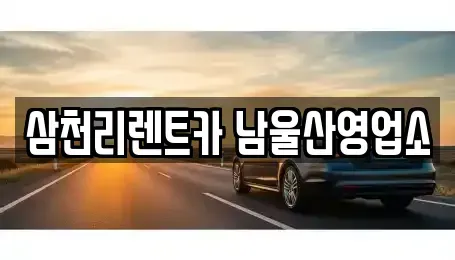 울산 남구 신정동 렌트카 전문 삼천리렌트카 남울산영업소