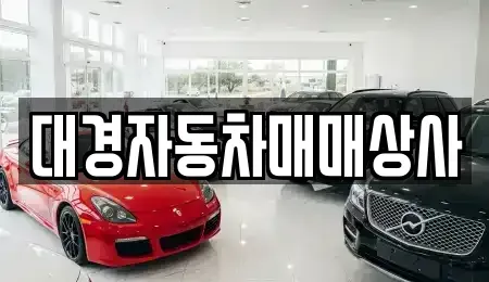 울산 북구 명촌동 중고차매매 전문 대경자동차매매상사