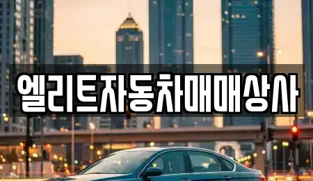 울산 북구 명촌동 중고차매매 전문 엘리트자동차매매상사
