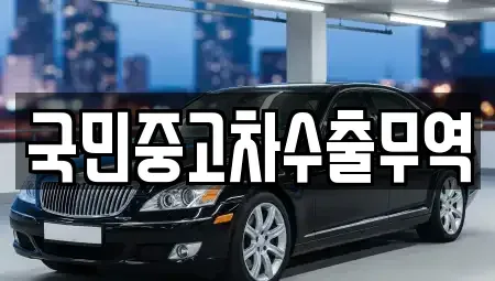 울산 북구 어물동 중고차 전문 국민중고차수출무역