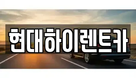 울산 중구 반구동 장기렌트카 전문 현대하이렌트카