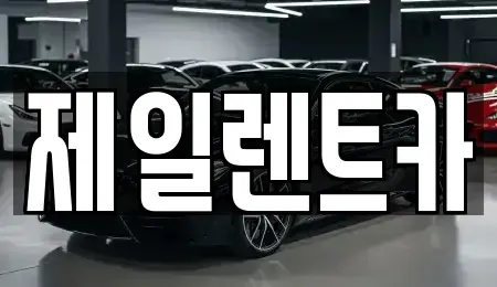 울산 중구 옥교동 렌트카 전문 제일렌트카