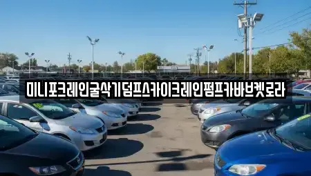 울산광역시 북구 무룡동 중고차 전문 미니포크레인굴삭기덤프스카이크레인펌프카바브켓로라