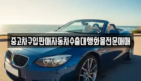 인천 강화군 불은면 중고차 전문 중고차구입판매자동차수출대행화물전문매매