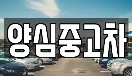 인천 계양구 둑실동 중고차매매 전문 양심중고차