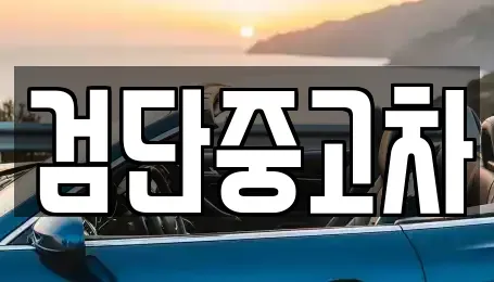 인천 계양구 오류동 중고차매매 전문 검단중고차