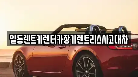 인천 중구 항동2가 렌트카 전문 일등렌트카렌터카장기렌트리스사고대차