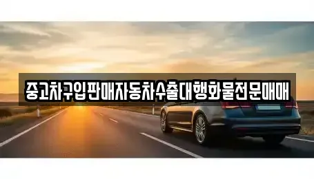인천광역시 계양구 선주지동 중고차매매 전문 중고차구입판매자동차수출대행화물전문매매