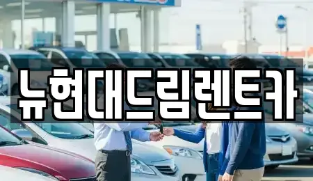 인천광역시 남동구 수산동 렌트카 전문 뉴현대드림렌트카