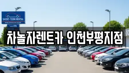 인천광역시 부평구 갈산동 단기렌트카 전문 차놀자렌트카 인천부평지점