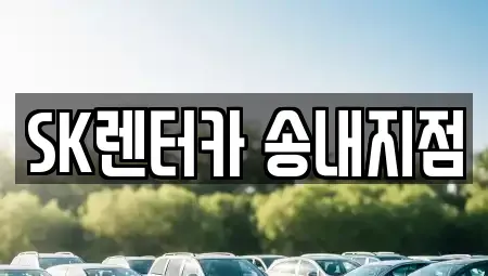 인천광역시 부평구 구산동 장기렌트카 전문 SK렌터카 송내지점