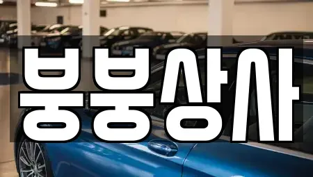 인천광역시 부평구 구산동 중고차매매 전문 붕붕상사