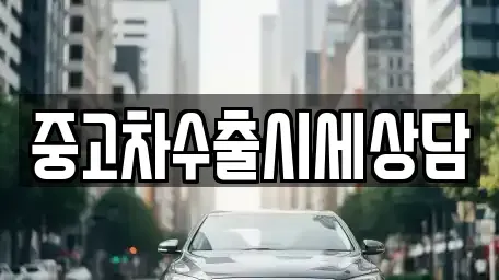 인천광역시 옹진군 북도면 중고차 전문 중고차수출시세상담