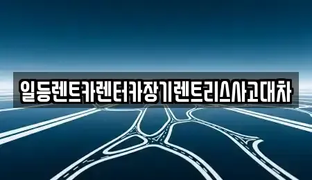 인천광역시 중구 관동1가 장기렌트카 전문 일등렌트카렌터카장기렌트리스사고대차