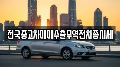 인천광역시 중구 관동1가 중고차매매 전문 전국중고차매매수출무역전차종시세